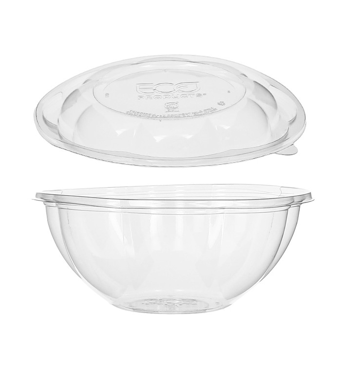 Miska Sałatkowa z Pokrywką PLA 710ml (50 Sztuk) Miska Sałatkowa z Pokrywką PLA 710ml (50 Sztuk)