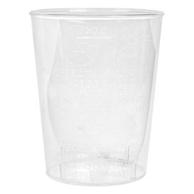 Kubki Wtryskiwane Przezroczyste PS 40 ml (50 Sztuk)