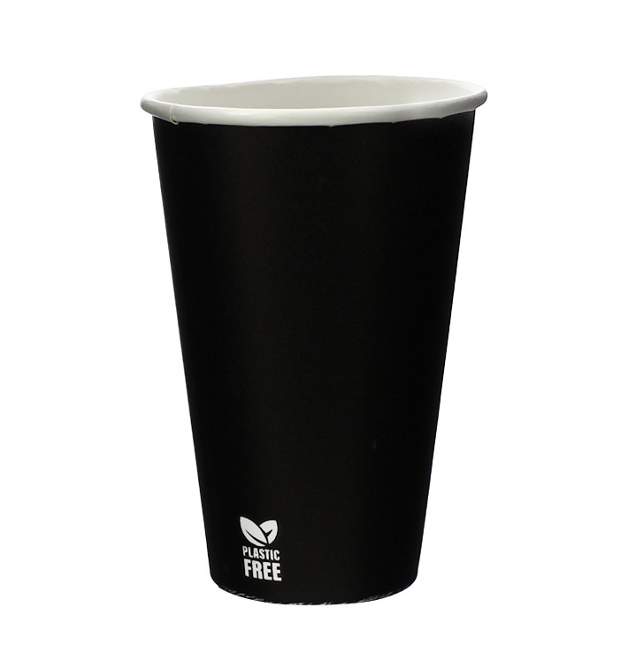 Kubek Papierowy Bez Plastiku 12 Oz/360ml Czarny Ø8,0cm (50 Sztuk) Kubek Papierowy Bez Plastiku 12 Oz/360ml Czarny Ø8,0cm (50 Sztuk)
