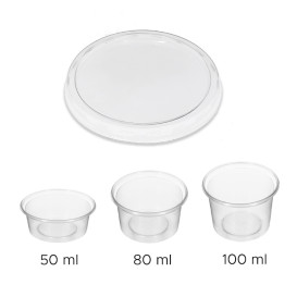 Słoik na sosy PP Trans. 80ml (100 Sztuk)
