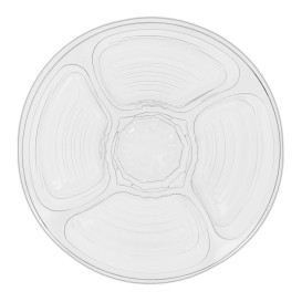 Miski Plastikowe PET 5C z Pokrywką Ø26x7cm (100 Sztuk)