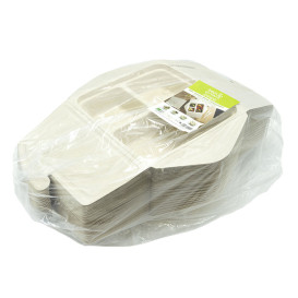 Opakowania MenuBox Trzciny Cukrowej 3C 21x21x4cm 900ml (100 Sztuk)
