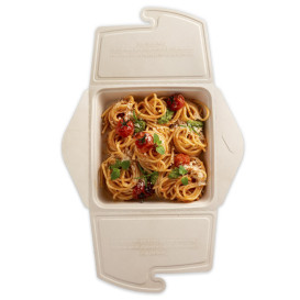 Opakowania MenuBox Trzciny Cukrowej 21x21x4cm 1350ml (50 Sztuk)