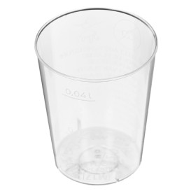Kubki Wtryskiwane Przezroczyste PS 40 ml (50 Sztuk)