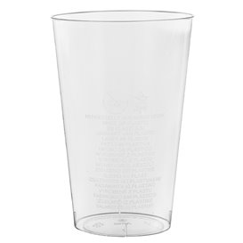 Kubki Wtryskiwane Przezroczyste PS 400 ml (50 Sztuk)