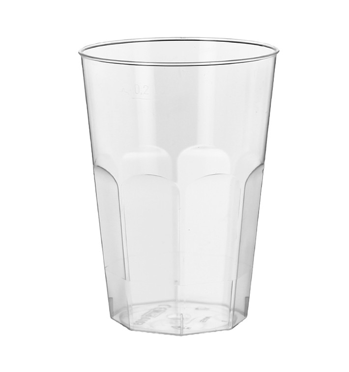 Kubki "Deco" PS Przezroczyste Szkło 200 ml (25 Sztuk) Kubki "Deco" PS Przezroczyste Szkło 200 ml (25 Sztuk)