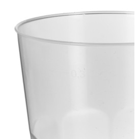 Kubki "Deco" PP Przezroczyste 300 ml (30 Sztuk)