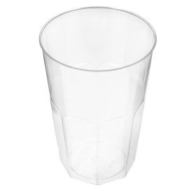 Kubki "Deco" PS Przezroczyste Szkło 200 ml (25 Sztuk)