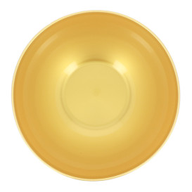 Trwała miska wielokrotnego użytku PP Mineral Złoto 2l Ø20cm (36 Sztuk)