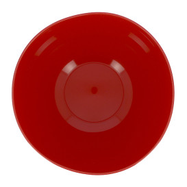 Trwała miska wielokrotnego użytku PP Mineral Czerwony 2l Ø20cm (36 Sztuk).