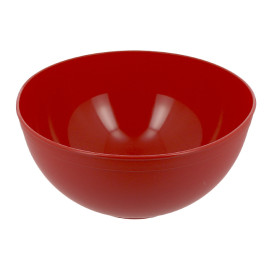 Trwała miska wielokrotnego użytku PP Mineral Czerwony 2l Ø20cm (1 Sztuk).