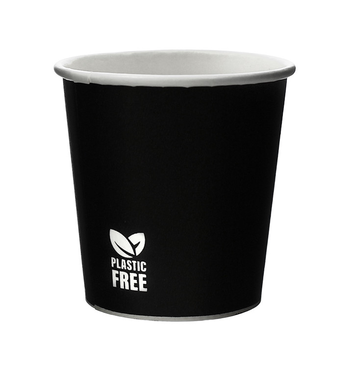 Kubek Papierowy Bez Plastiku 4 Oz/120ml Czarny Ø6,2cm (100 Sztuk) Kubek Papierowy Bez Plastiku 4 Oz/120ml Czarny Ø6,2cm (100 Sztuk)