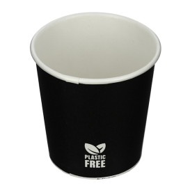 Kubek Papierowy Bez Plastiku 4 Oz/120ml Czarny Ø6,2cm (100 Sztuk)