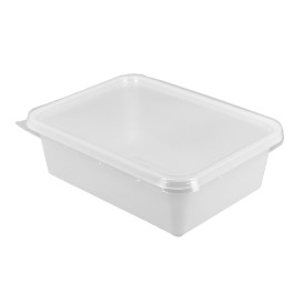 Opakowania Pokrywka Plastikowe PS 157x112x51mm 500ml (100 Sztuk)