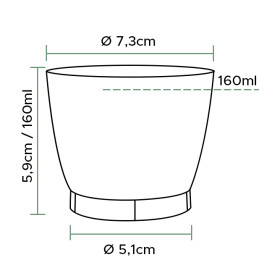 Kubki Wtryskiwane Cool Cup PS 160 ml (25 Sztuk)