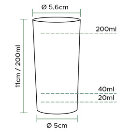 Kubki Wtryskiwane do Whisky PS 200 ml (500 Sztuk)