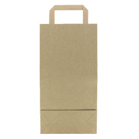 Torby Papierowe Kraft na Butelki z Uchwytami 19+8x38cm (250 Sztuk)