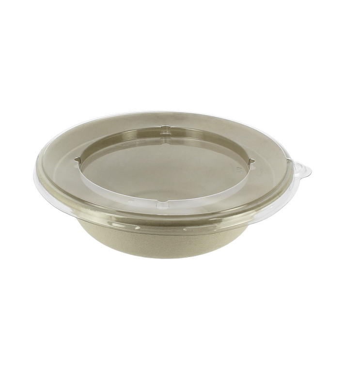 Miski Trzciny Cukrowej z Pokrywką 1000ml Ø210x60mm (15 Sztuk) Miski Trzciny Cukrowej z Pokrywką 1000ml Ø210x60mm (15 Sztuk)