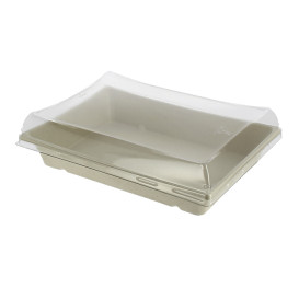 Tacki Trzciny Cukrowej z Pokrywką 750ml 220x160x60mm (90 Sztuk)
