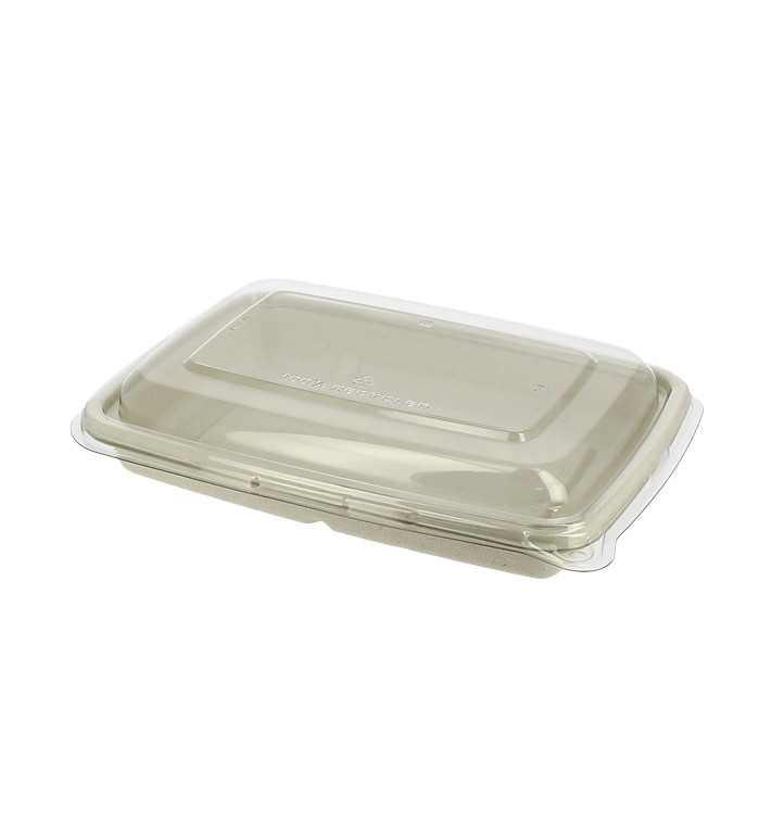 Pojemniki Trzciny Cukrowej z Pokrywką 600ml 230x160x50mm (15 Sztuk) Pojemniki Trzciny Cukrowej z Pokrywką 600ml 230x160x50mm (15 Sztuk)