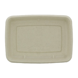 Pojemniki Trzciny Cukrowej z Pokrywką 600ml 230x160x50mm (15 Sztuk)