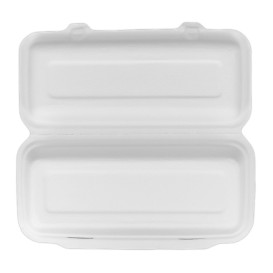 Pojemniki Panini Trzciny Cukrowej Białe 29x14x6cm (50 Sztuk)