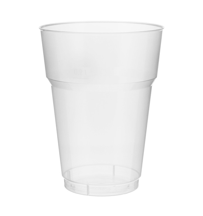 Szklanki do Piwa PP Przezroczyste 200 ml (40 Sztuk) Szklanki do Piwa PP Przezroczyste 200 ml (40 Sztuk)