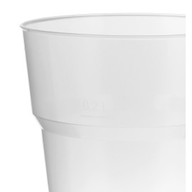 Szklanki do Piwa PP Przezroczyste 200 ml (40 Sztuk)