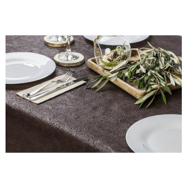 Obrus TNT Plus Brązowe 120x120cm 60g (100 Sztuk)