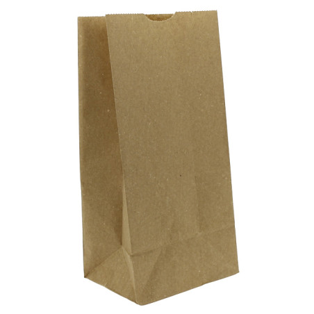 Torby Papierowe bez Uchwytów Kraft Brązowe 50g/m² 12+8x24cm (1.000 Sztuk)