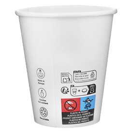 Kubki Papierowe 9 Oz/280ml Białe Ø8,1cm (600 Sztuk)