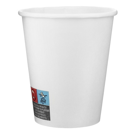 Kubki Papierowe 8 Oz/280ml Białe Ø8,1cm (50 Sztuk)