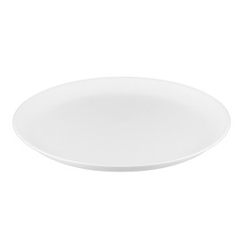 Talerz Plastikowe Płaski Białe Durable PP Mineral Ø23,5cm (6 Sztuk)