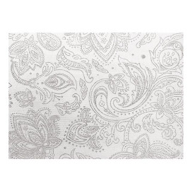 Obrus z Włókniny 120x120cm "Mandala" Szary 50g/m² (150 Sztuk)