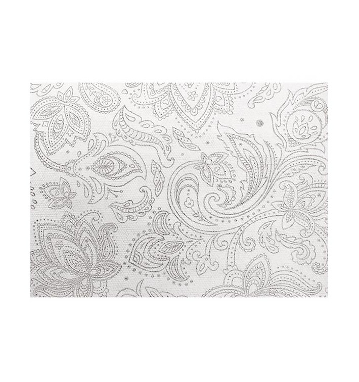 Obrus z Włókniny 120x120cm "Mandala" Szary 50g/m² (150 Sztuk) Obrus z Włókniny 120x120cm "Mandala" Szary 50g/m² (150 Sztuk)