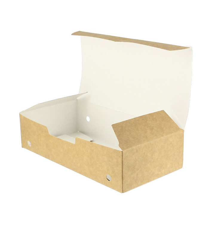 Opakowania na Wynos Duży Kraft 200x100x50mm (25 Sztuk) Opakowania na Wynos Duży Kraft 200x100x50mm (25 Sztuk)