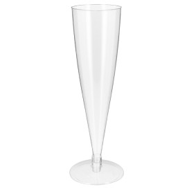 Kieliszki Plastikowe do Wina Musującego Przezroczyste 150ml 2P (6 Sztuk)