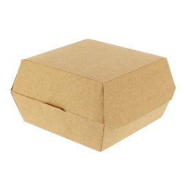 Pudełka Kraft na Hamburger XXL 14,5x14,5x8 cm (25 Sztuk)