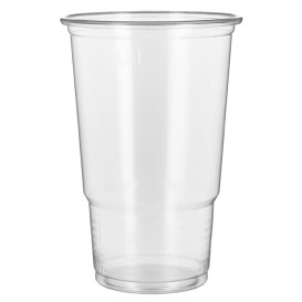 Kubki Plastikowe PP Przezroczyste 615ml (50 Sztuk)