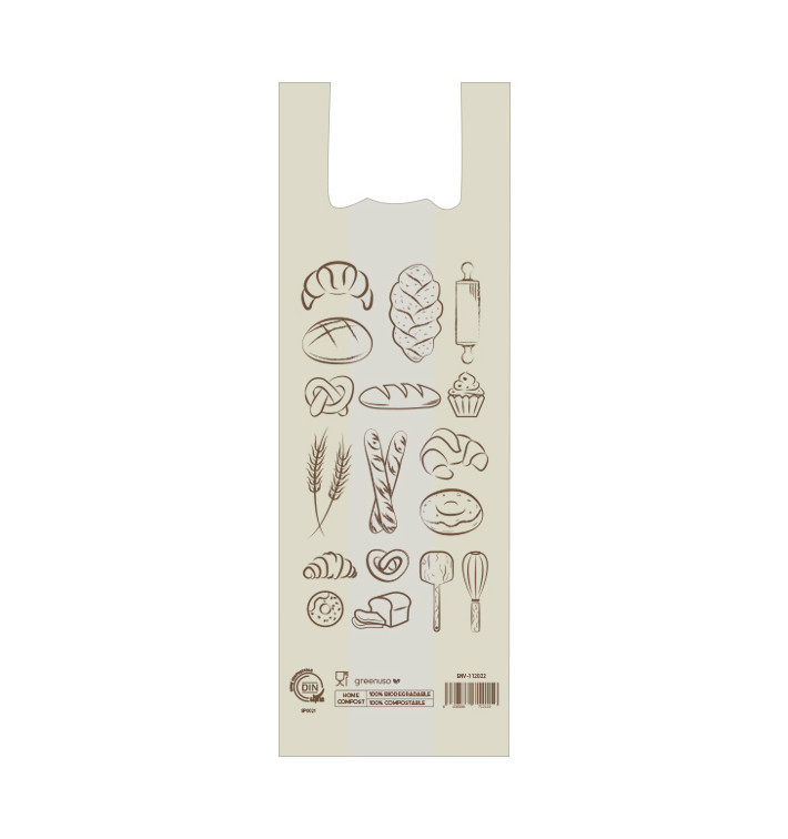 Torba na koszulki Chleb Home Compost "Bakery" 30x60cm (100 Sztuk) Torba na koszulki Chleb Home Compost "Bakery" 30x60cm (100 Sztuk)