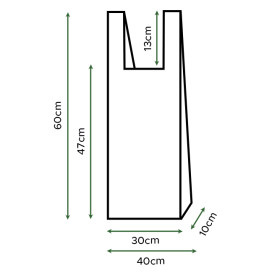 Reklamówki Zrywki na pieczywo Półprzezroczysty 30x60cm 14µm (100 Sztuk)