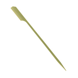 Szpikulce do Mięsa Bambusowe "Golf" Zielone Naturalne 120mm (5000 Sztuk)