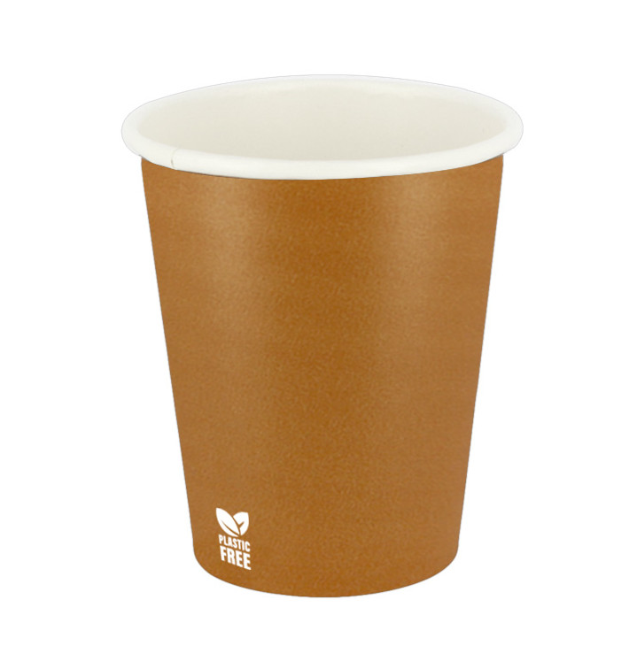 Kubek Papierowy Bez Plastiku 7 Oz/210ml "Karmel" Ø7cm (50 Sztuk) Kubek Papierowy Bez Plastiku 7 Oz/210ml "Karmel" Ø7cm (50 Sztuk)