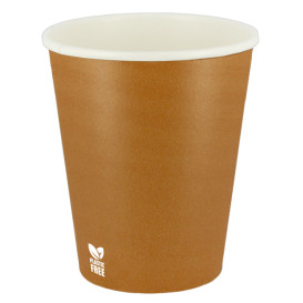 Kubek Papierowy Bez Plastiku 8 Oz/240ml "Karmel" Ø8,0cm (50 Sztuk)