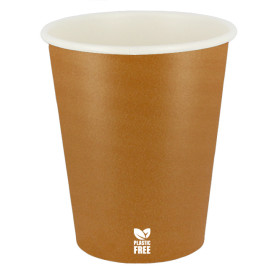 Kubek Papierowy Bez Plastiku 8 Oz/240ml "Karmel" Ø8,0cm (50 Sztuk)