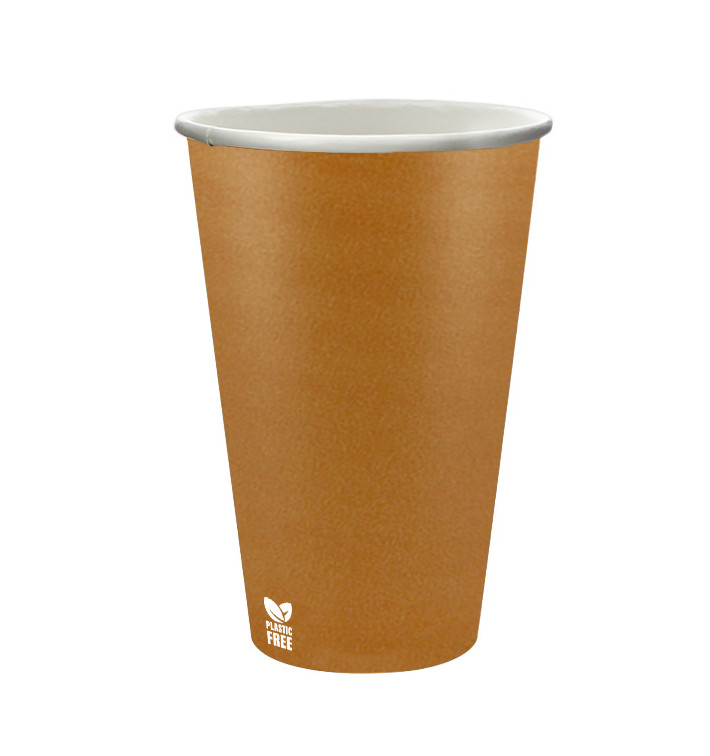 Kubek Papierowy Bez Plastiku 12 Oz/360ml "Karmel" Ø8cm (50 Sztuk) Kubek Papierowy Bez Plastiku 12 Oz/360ml "Karmel" Ø8cm (50 Sztuk)