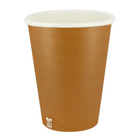 Kubek Papierowy Bez Plastiku 14 Oz/420ml "Karmel" Ø9,0cm (1.000 Sztuk)