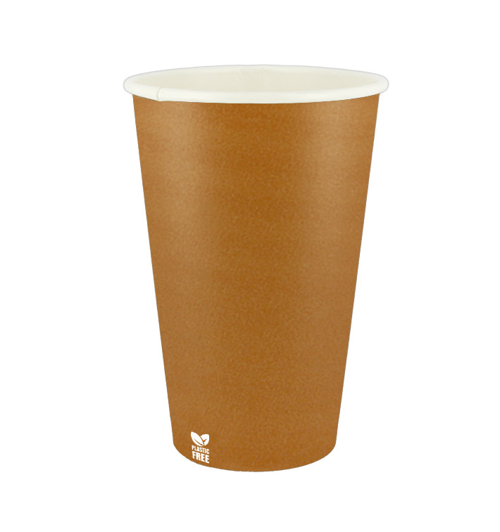 Kubek Papierowy Bez Plastiku 16 Oz/480ml "Karmel" Ø9,0cm (50 Sztuk) Kubek Papierowy Bez Plastiku 16 Oz/480ml "Karmel" Ø9,0cm (50 Sztuk)