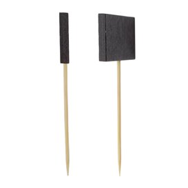 Szpikulce do Mięsa Bambusowe z z Kamienia 90 mm (100 Sztuk)