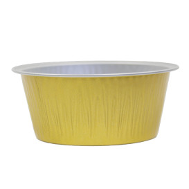 Pojemniki Aluminowe Okrągłe Gładka Ściana 135ml (166 Sztuk)